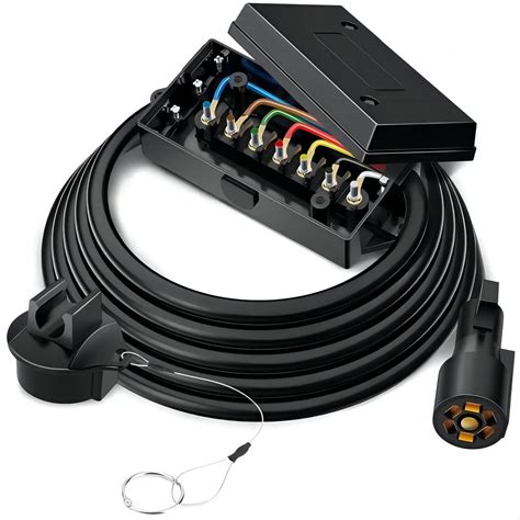 mictuning 7 way trailer cable with junction box|mictuning trailer junction box.